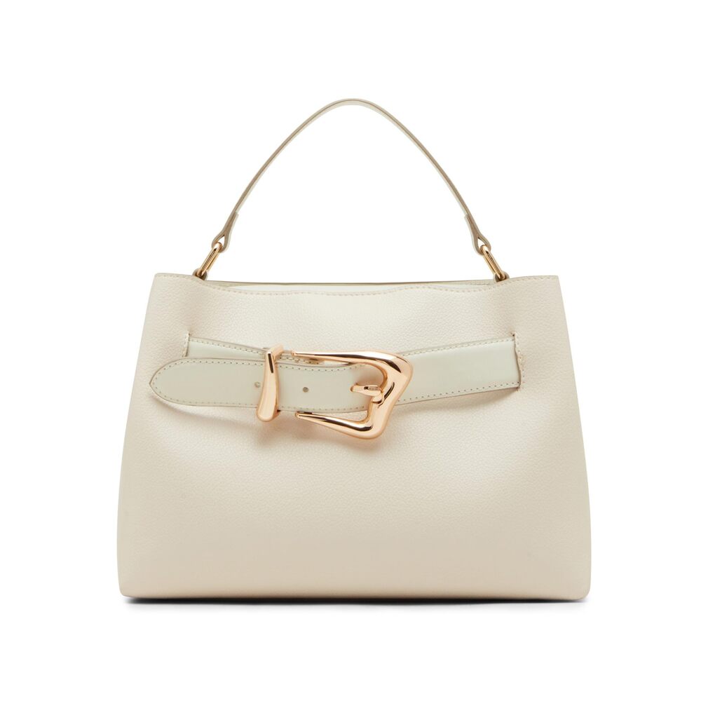 5551 Top Handle Satchel with convertible strap, Parchment